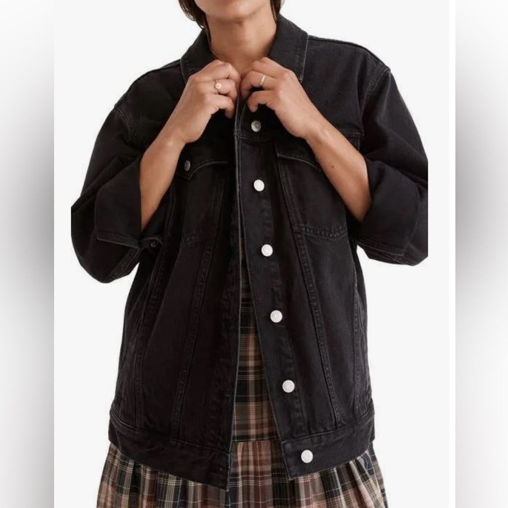 Madewell Black Jean Jacket